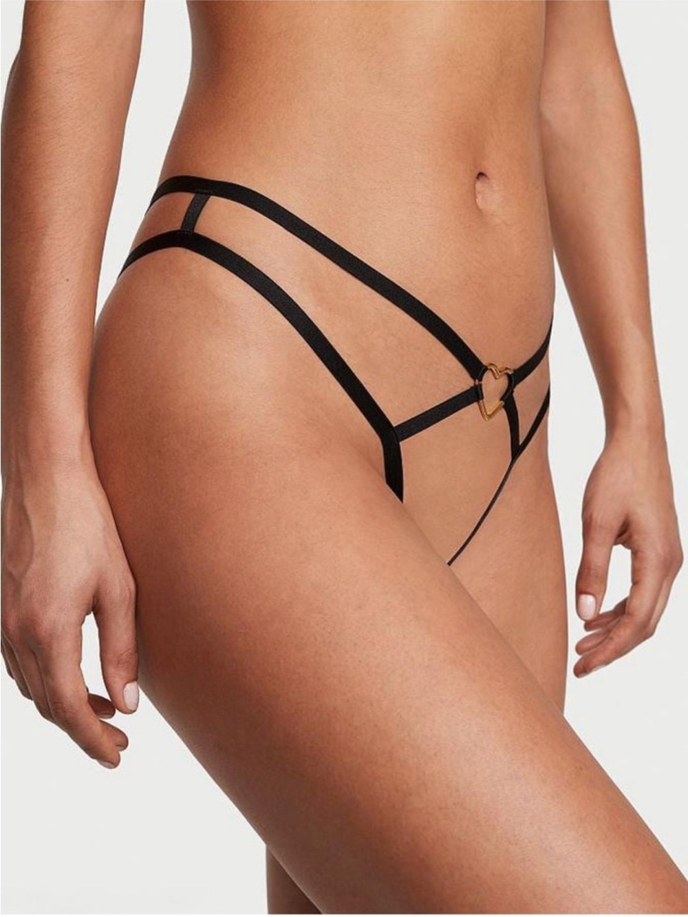 Victoria's Secret Black Strappy
Heart Thong